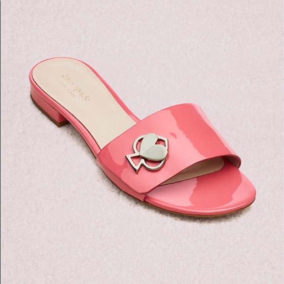 Nwt Kate Spade Ferry Slide Sandals In 